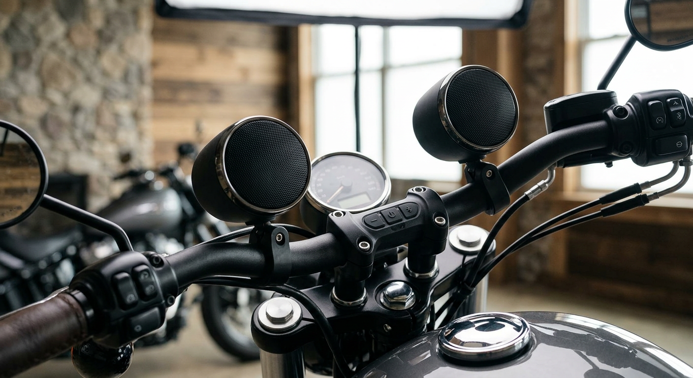 15 Best Bluetooth Speakers For Motorcycle [Handlebar Speakers]